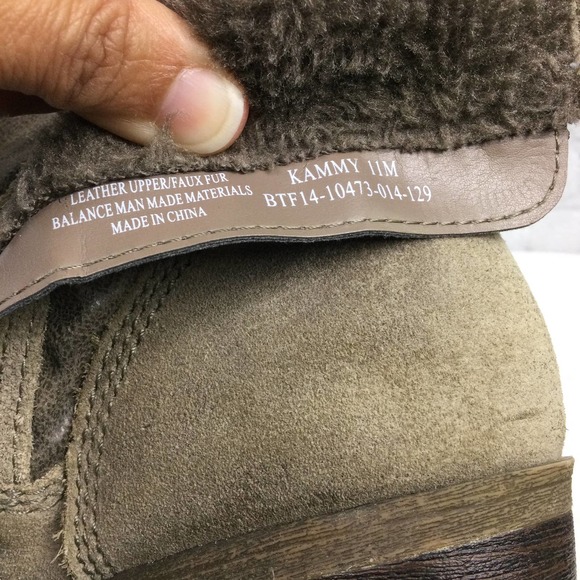 BareTraps Kammy Tan Leather Zip Up Round Toe Chunky Heel Ankle Boot Women's 11M - Picture 13 of 14